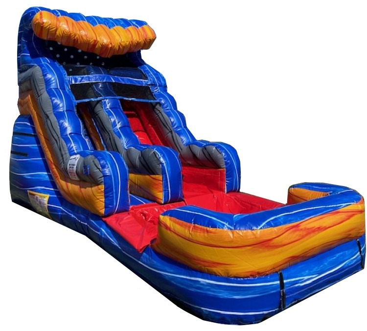 Bounce house with water slide in Tulsa