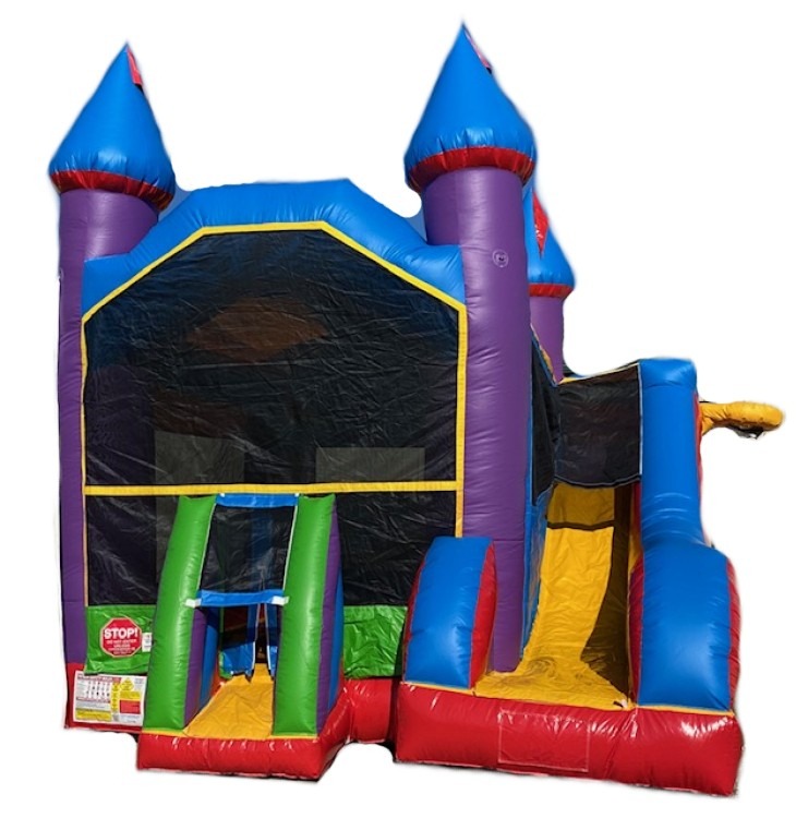 bounce house with water slide in Tulsa